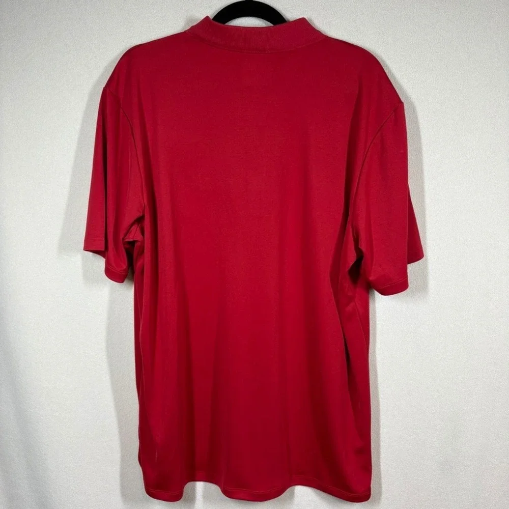 NOS Adidas Golf‎ Kansas Jayhawks KU Volleyball Performance Polo Mens XL Crimson